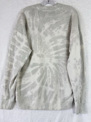 Abercrombie Fitch Sweatshirt Women Large Gray Soft Fleece Relaxed Crew Neck