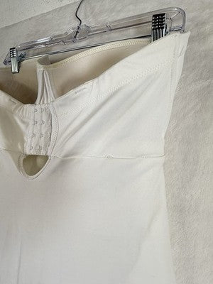 Davids Bridal Shapewear 36C Strapless Full Length Bra Slip White Wedding Dress