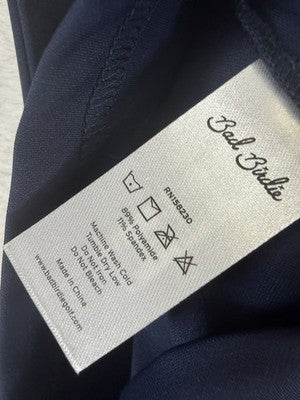 Bad Birdie Polo Womens Small Golf Sleeveless Navy Blue New NWT