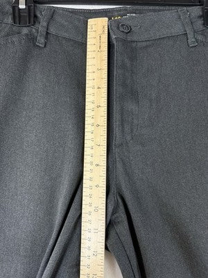 Lee Pants 10 Medium Women Relaxed Fit Straight Leg Mid Rise Gray Effortless