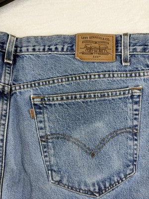 Levis 540 Jeans 42x30 Mens Relaxed Fit Vintage 90s Light Blue Levi’s