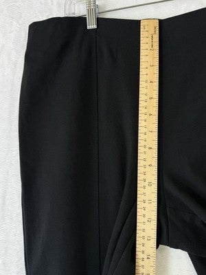 J Jill Barely Boot Cut Ponte Pants Medium Tall Womens Black Pull On Knit
