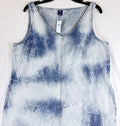 Gap UltraSoft Denim Mini Dress Large Womens Sleeveless Jean Blue Cloud Wash New