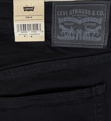 Levis 724 High Rise Slim Straight 18W Womens Black Plus Size Levi’s New NWT