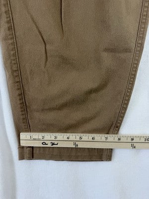 Old Navy High Rise Pulla Utility Pants XL Womens Brown Pull On Cotton Stretch