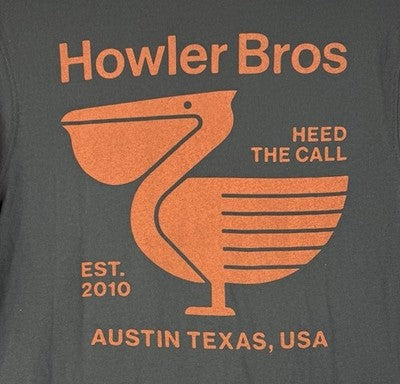 Howler Brother T Shirt Small Gray Mens Pelican Postage Short Sleeve Pocket New