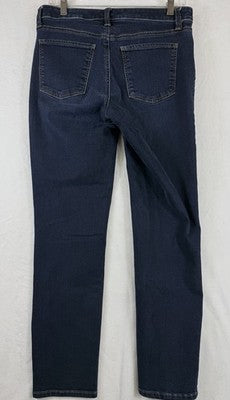 Talbots Flawless Slim Ankle Jeans 6 Dark Blue Womens Denim