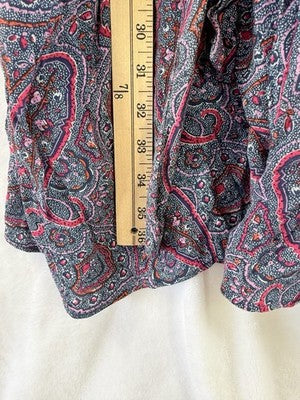 Gap Dress XL Womens Sleeveless Fit Flare Paisley Shift
