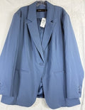 Studio By Torrid Blazer 3 Blue 3X Refined Crepe Cutaway Jacket New NWT