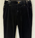 INC International Concepts Pants Women 10 Black Velvet Skinny Stretch