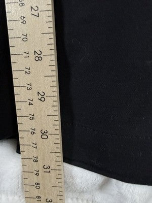 Lands End Straight Leg Pants 24W Black Pencil Pintuck Plus Size Womens