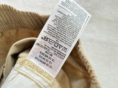 baby gap boys 12-18 months Shorts Pull On Khaki Tan Beige New