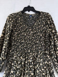 Old Navy Maxi Dress Medium Boho Brown Floral Womens