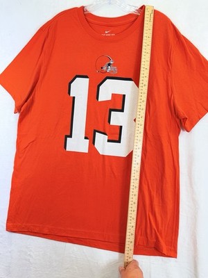 Nike Tee Men XL Cleveland Browns Beckham Jr Short Sleeve Orange