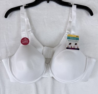 Vanity Fair Bra 44C 76528 White Radiant Smooth Full Coverage New NWT