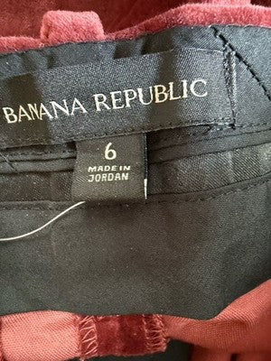 Banana Republic Wide Leg Pants 6 Womens Velvet High Rise New NWT $180