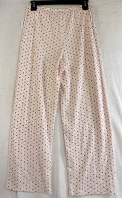 Gap Body Pajama Crop Pants Small Pointelle Pink Floral PJ Womens New