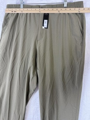 Banana Republic Pants Womens XL Airstretch Joggers Green High Rise Taper Leg New