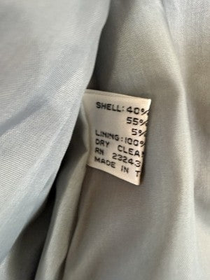 Vintage 80s Womens Blazer Skirt Suit Set 8 10 Gray Wool Dark Academia Whimsigoth