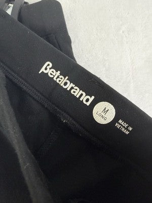 Betabrand Pants Medium Tall Womens Black Skinny DPYP Yoga Dress Pants