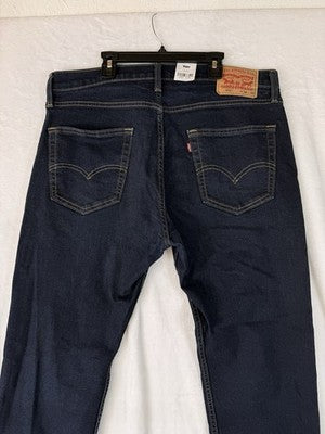 Levis 502 Jeans 35x30 Tapered Stretch Blue Mens Levi’s New NWT