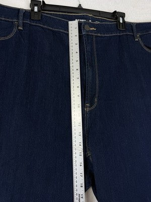 Old Navy Jeans 28 Long High Rise Straight Leg Plus Size Womens Dark Blue