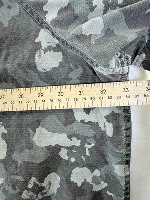 Northwest Territory Mens Short 4XL Camo Green Short Sleeve Button Up