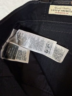 Levis Ribcage Bell Jeans 26 Black High Rise Jeans 26x30 Bell Bottom New NWT