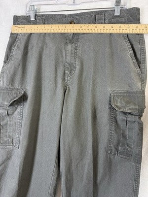 LL Bean Tropic Weight Cargo Pants 33x29 Gray Classic Fit *FlawRead