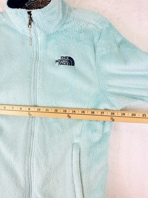 The North Face Osito Fleece Jacket Medium Seafoam Green Plush Full Zip Womens