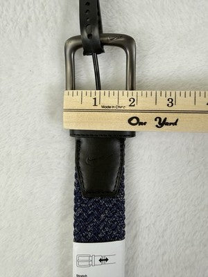 Nike G-Flex Woven Stretch Golf Belt Small Mens Blue 30 32 New NWT