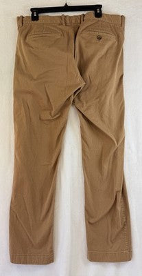 J Crew Slim Flex Pants 36x32 Brown Chinos