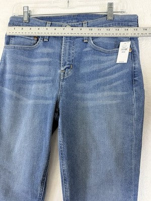 Gap Mid Rise Vintage Slim Jeans 8 29 Womens New NWT Raw Hem Blue