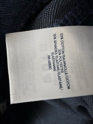 Lands End Starfish Jeans Large High Rise Knit Denim Blue Womens