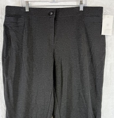 Vintage Liz Claiborne First Issue Dress Pants 14 Gray Ponte Knit Bootcut New NWT