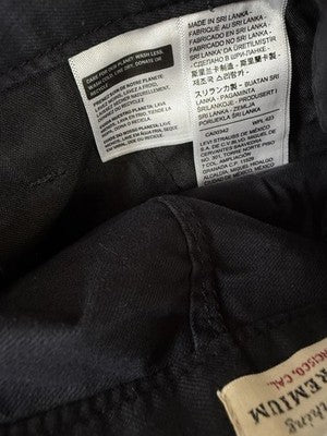 Levis 90s Straight Leg Pants 27 Womens Black 27x28 100% Cotton Mid Rise New NWT