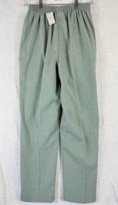 Alfred Dunner Pants Size 10 Pull On Light Green Proportioned Short New NWT