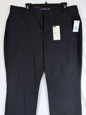 Gloria Vanderbilt Haven Trouser 16 Short Missy Black Pants Womens New NWT
