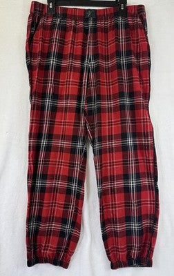 Victoria’s Secret Pajama Pants Large Red Plaid Flannel Womens Pjs Sleep