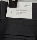 Ann Taylor Loft Julie Pants Size 4 Boot Cut Gray Stretch Trousers Women New