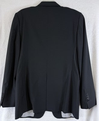 Brooks Brothers Jacket 40L Black Suit Blazer Explorer Regent Fit Wool Blend Mens
