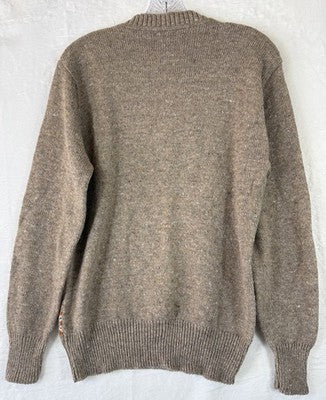 Vintage Mens Sweater Medium Fair Isle Crew Neck 70s 80s Sears