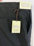 Merona Flat Front Suit Pants 34x34 Gray Windowpane Plaid New NWT