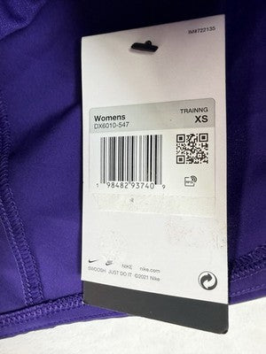 Nike Womens One Shorts XS Dri-FIT Mid Rise 3" Brief Lined Shorts Purple New NWT