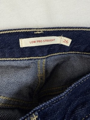 Levis Low Pro Straight Jeans Womens 26 Dark Blue Rinse Levi’s