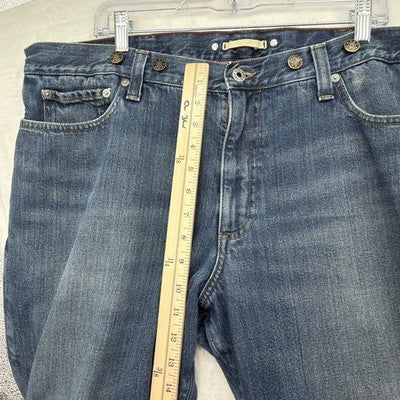 LL Bean Flannel Lined Jeans 40x34 - Actual 40x30 - Blue Straight Leg