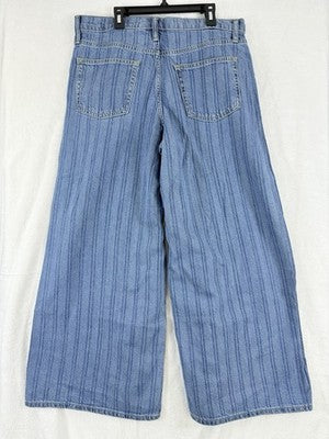 Gap Baggy Mid Rise Jeans 8 Short 29 Womens Blue Wide Leg Ultrasoft Denim New NWT