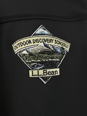 LL Bean Jacket Womens Small Black Outdoor Discovery School Fleece Lined Full Zip