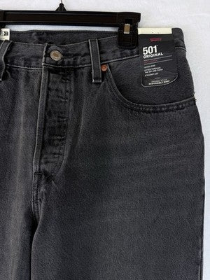 Levis 501 Jeans 31 Womens 31x30 Button Fly Black Levi’s High Rise New NWT