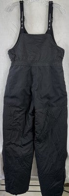 LL Bean Kids Snow Pants 16 XL Black Bibs Winter Ski Boys Girls